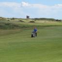 A lone &quot;Chinaman&quot; on the links at Burnham &amp; Berrrow.