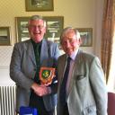 Captain today presenting to the Liphook team Match Manager, John Harvey-Samuel, a commemorative shield to mark 50 consecutive years of...